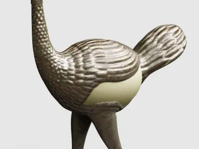 Damaged Elias Geyer Ostrich eggs 3D model