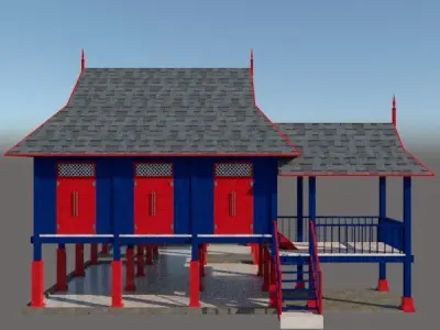 RUMAH TRADISIONAL MELAYU JOHOR DARUL TAKZIM Free 3D print model