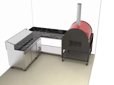 kitchen -oven  3D model
