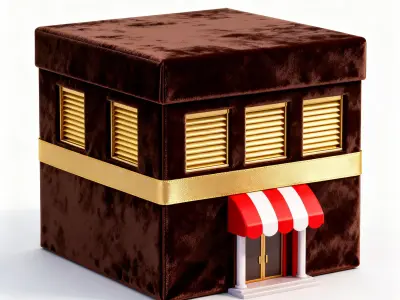 Cocoa Estate Chocolate-Box Mansion 3D Model Low-poly 3D model