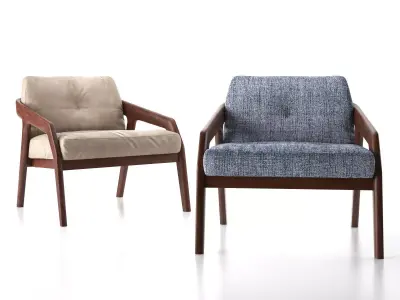 Friday Lounge Chair 3D model