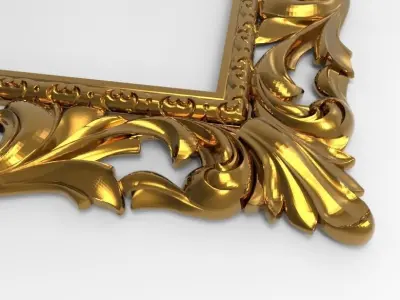 carved frame  3D model