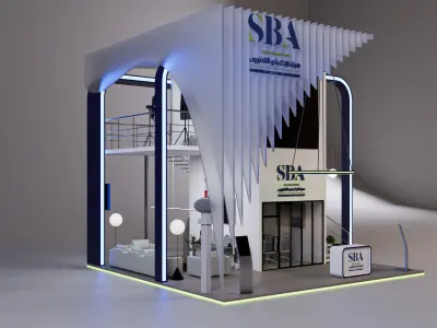 booth 8x8  3D model