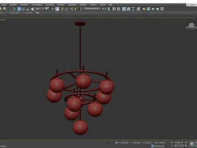 Alluria 3 Tier Chandelier Low-poly 3D model