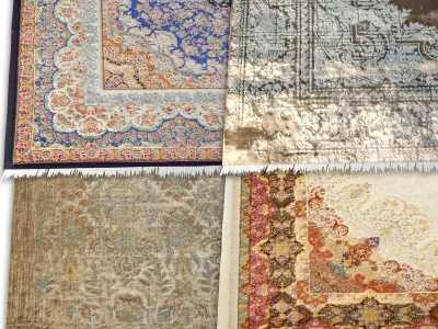 Persian Carpet Collection-vol11-4k texture Low-poly 3D model