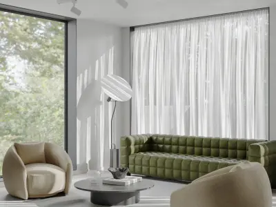 Modern style living room 3D model purchase