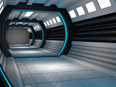 Sci Fi Interior 3D model 20