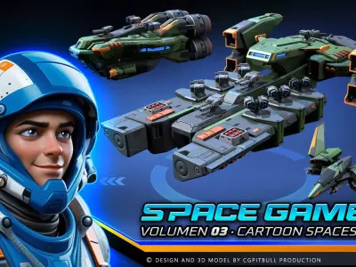 SPACE Games Vol-03 Low-poly 3D model