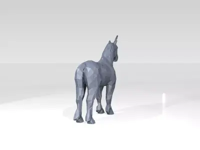 Unicorn Low Poligonal 3D model