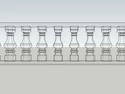 Baluster 3D Model Download 3D model Sketchup 3D model 3D model