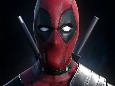  Deadpool Rigged Realtime - GameRess - Blender Eevee 