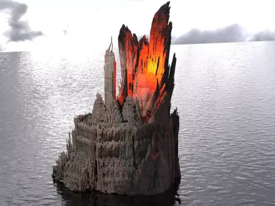 Dantes Devine comedy purgatory hive base 3D model