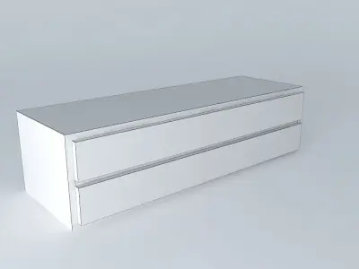 Chest of Drawers DOORS HKOM2S 5 17 BRW Milano Oak 3D model