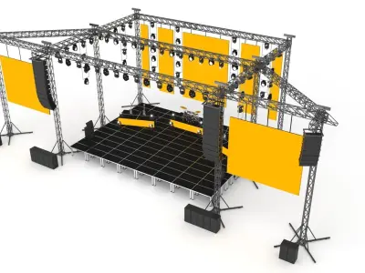 Concert Stage 02 Design 3D model