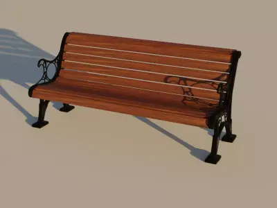 Bench 3D model 11