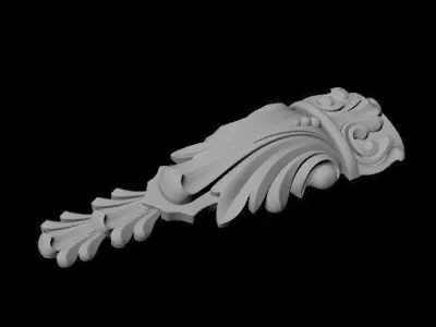 pilaster ornate griffin 3D model