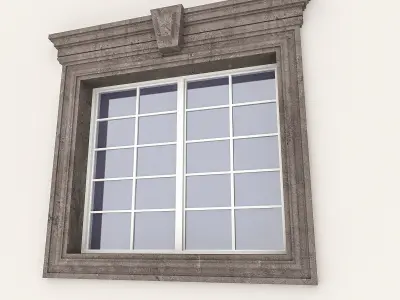 Window Frame 10 Low-poly 3D model