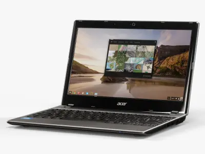 Acer C7 Chromebook Low-poly 3D model