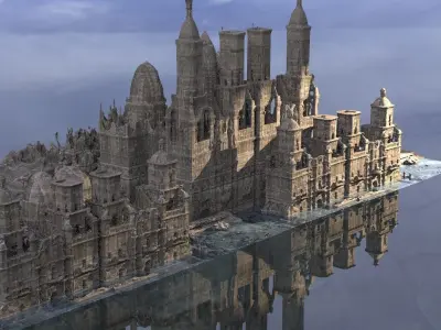 Muslim Crusades Arab Ruins 3 3D model