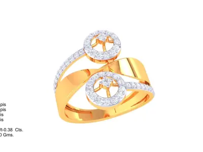 Women Ring MTL 3dm STL OBJ FBX Details 3D print model 19