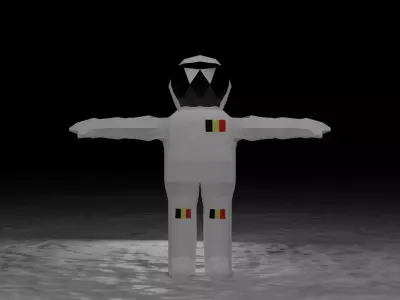Astronaut - BE  - Stylized Lowpoly Character Low-poly 3D model