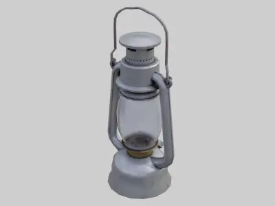 Oil Lamp 1B Low-poly 3D model