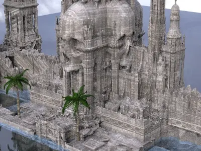 Pirate Aztec ruins 3D model