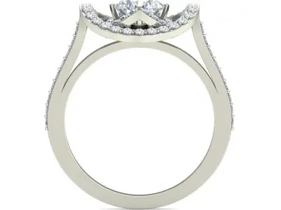 Women Wedding Engagement  Ring 3D print model