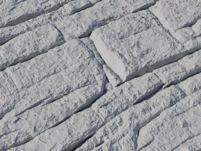 Layered Cracked Rock Surface Texture Texture