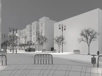 Scene 09 Archexteriors for c4d vol 19 3D model