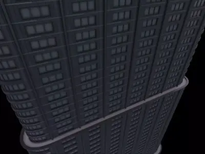 Skyscraper Model Low Poly Low-poly 3D model