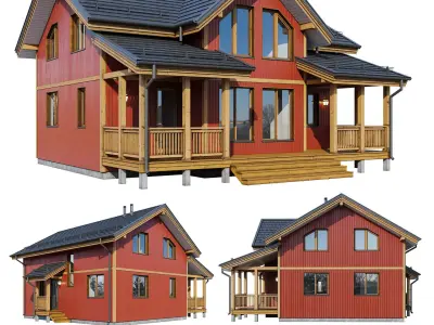 Alpine house Hajka 3D model