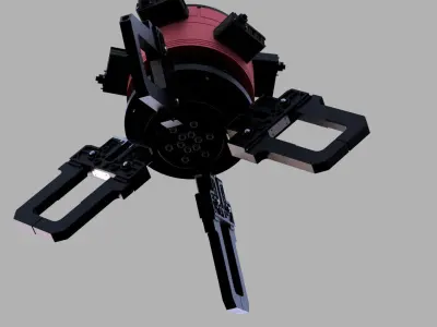 Sci fi security- turret 3D model