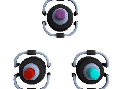 Laser Sci fi 3d model Low-poly 3D model