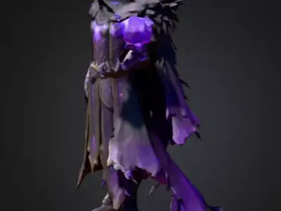 Voidcaller  The Master of Dark Arcana Low-poly 3D model