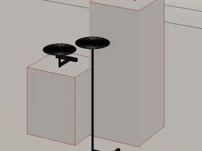 Vibia Flat Lighting Set  Low-poly 3D model