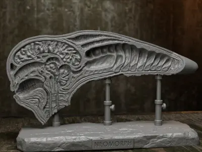 Alien covenant - Dissected neomorph head - Davids Lab  3D print model