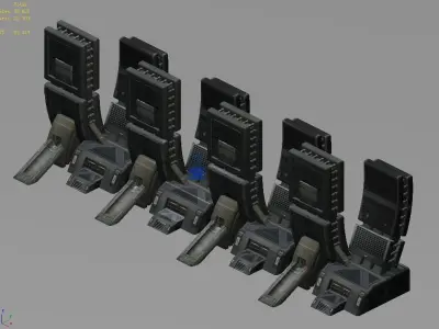 Future World - Wall 01 3D model