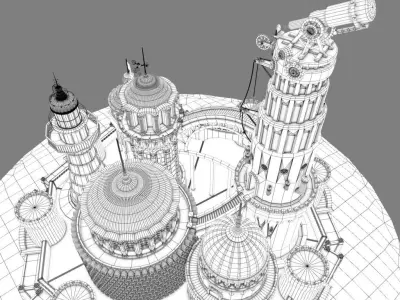 Castle Island 3D model 3D model
