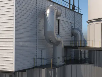 Factory Module 1 3D model