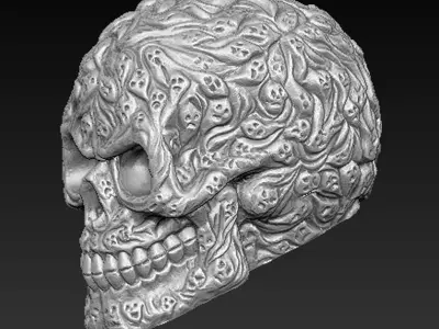 Fear Skull 3D model 3D print model