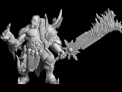 Nightmare warhammer figure 3D print model