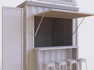 Booth Container 3D model