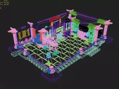 Gang Indoor - Intermediate Vault 3D model