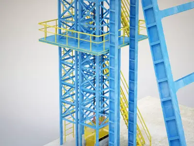 Mine Headframe 3D model