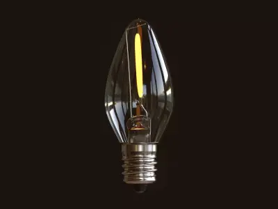 Candle Light Bulb 3D model