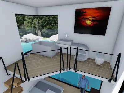 House on the Lake 3D model