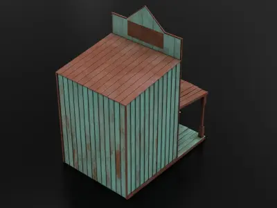 West Wild Home 08 Low-poly 3D model