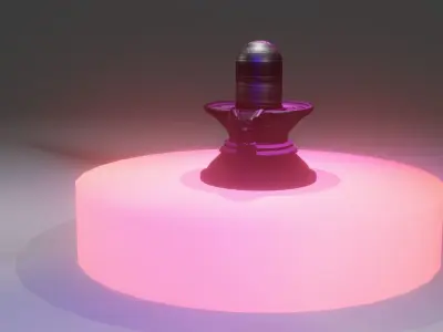 SHIVALINGAM lamp with light 3D model