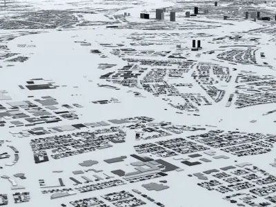 Rotterdam Streets and Buildings 3D model